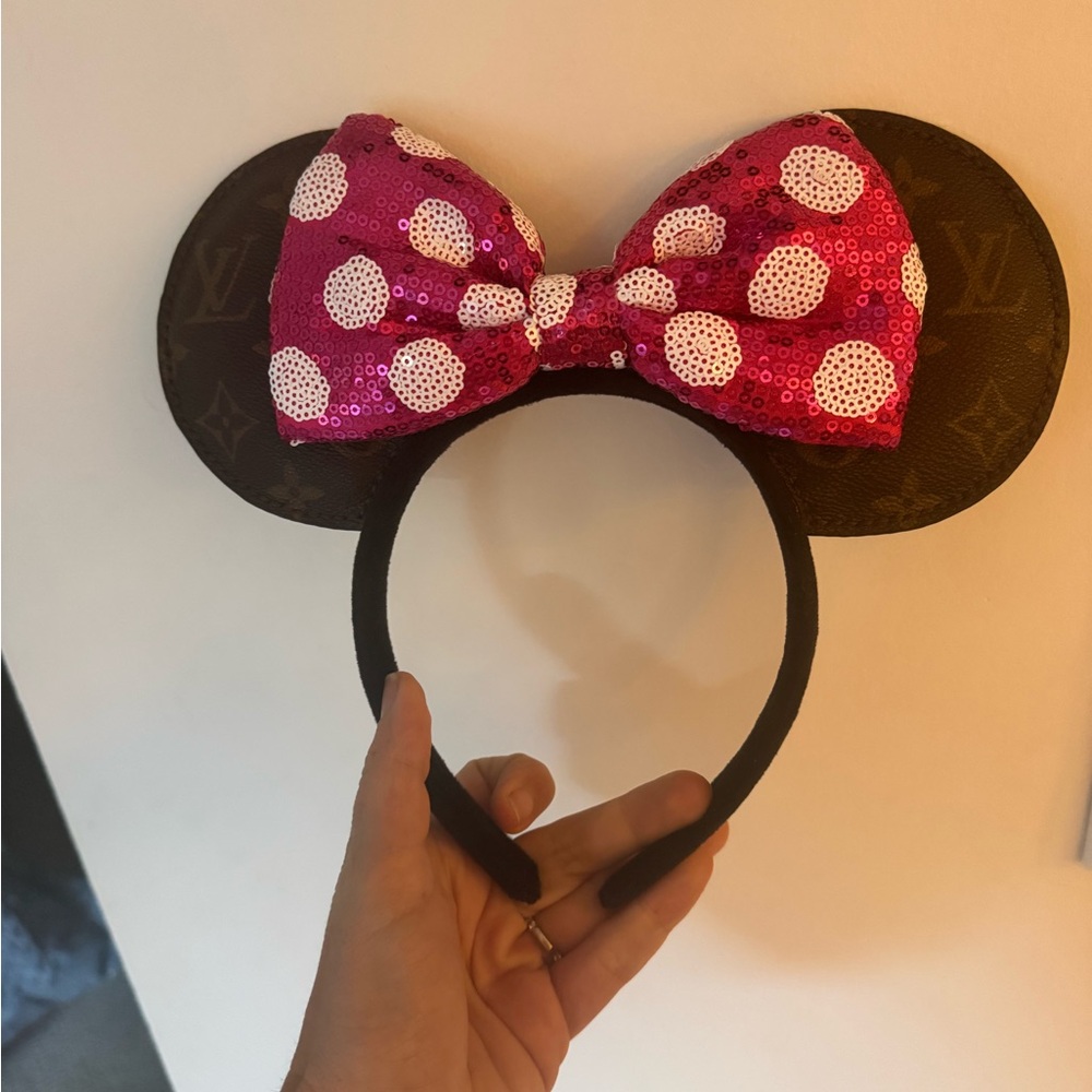 Upcycled Louis Vuitton Minnie Mouse ears